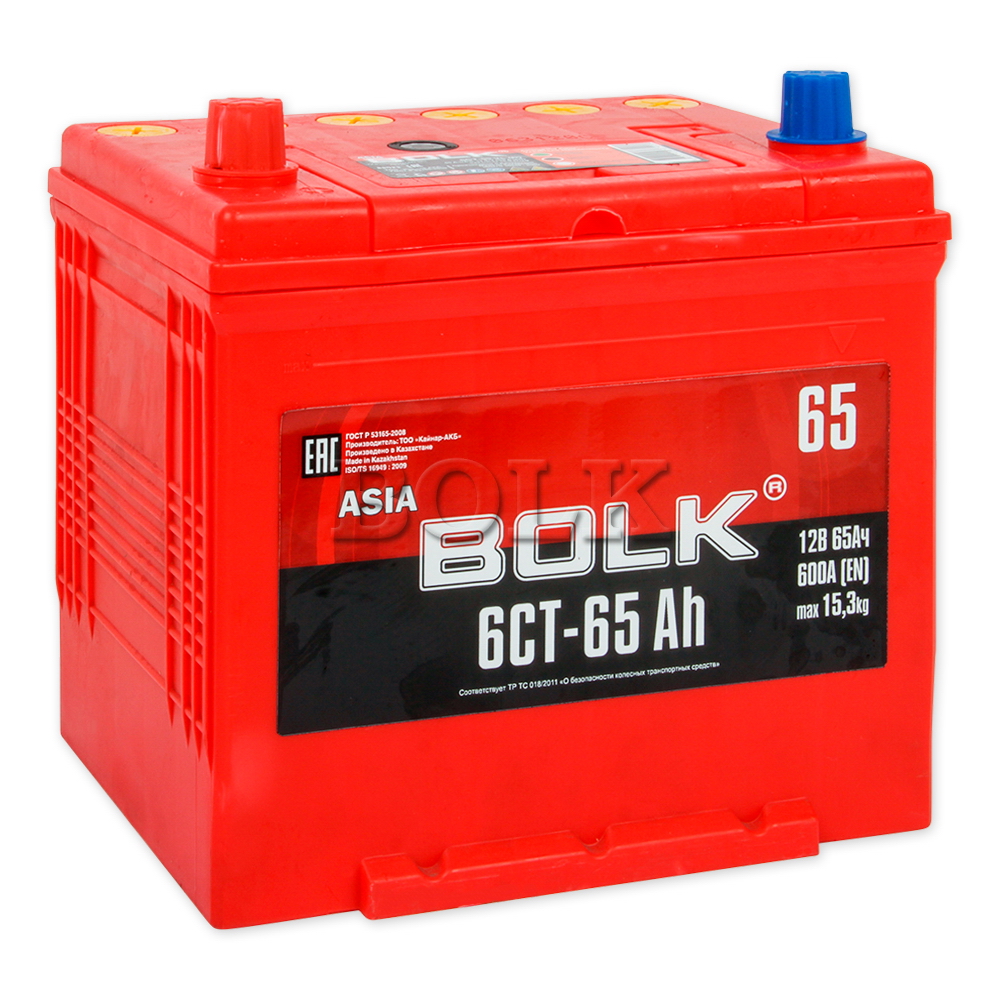 Аккумулятор BOLK ASIA 65 А/ч прямая L+ EN600 А 230x173x220 ABJ 651