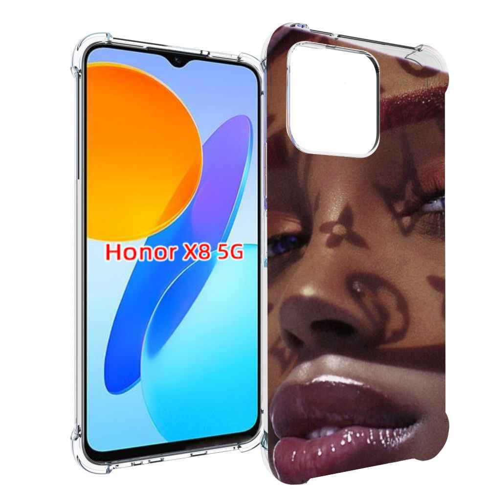 

Чехол MyPads лицо девушки тень женский для Honor X8 5G, Прозрачный, Tocco