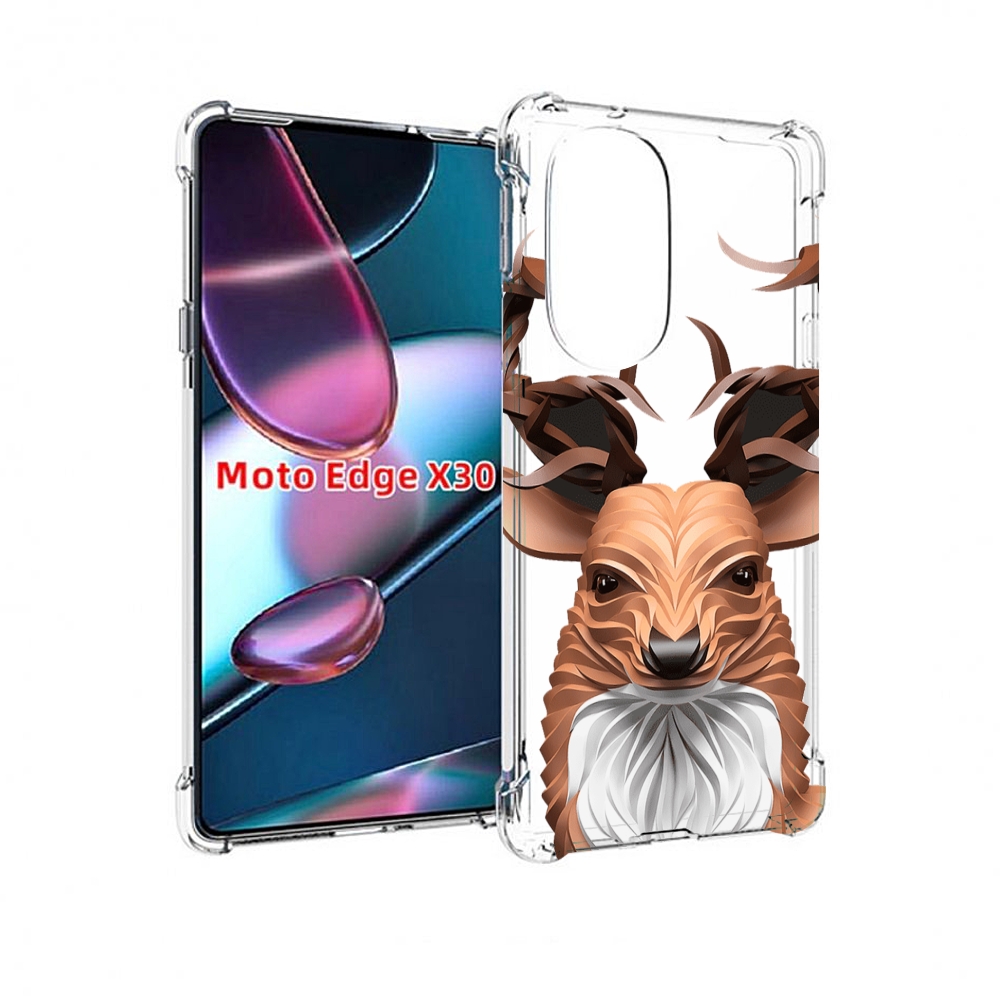 

Чехол MyPads 3D-олень для Motorola Moto Edge X30, Прозрачный, Tocco