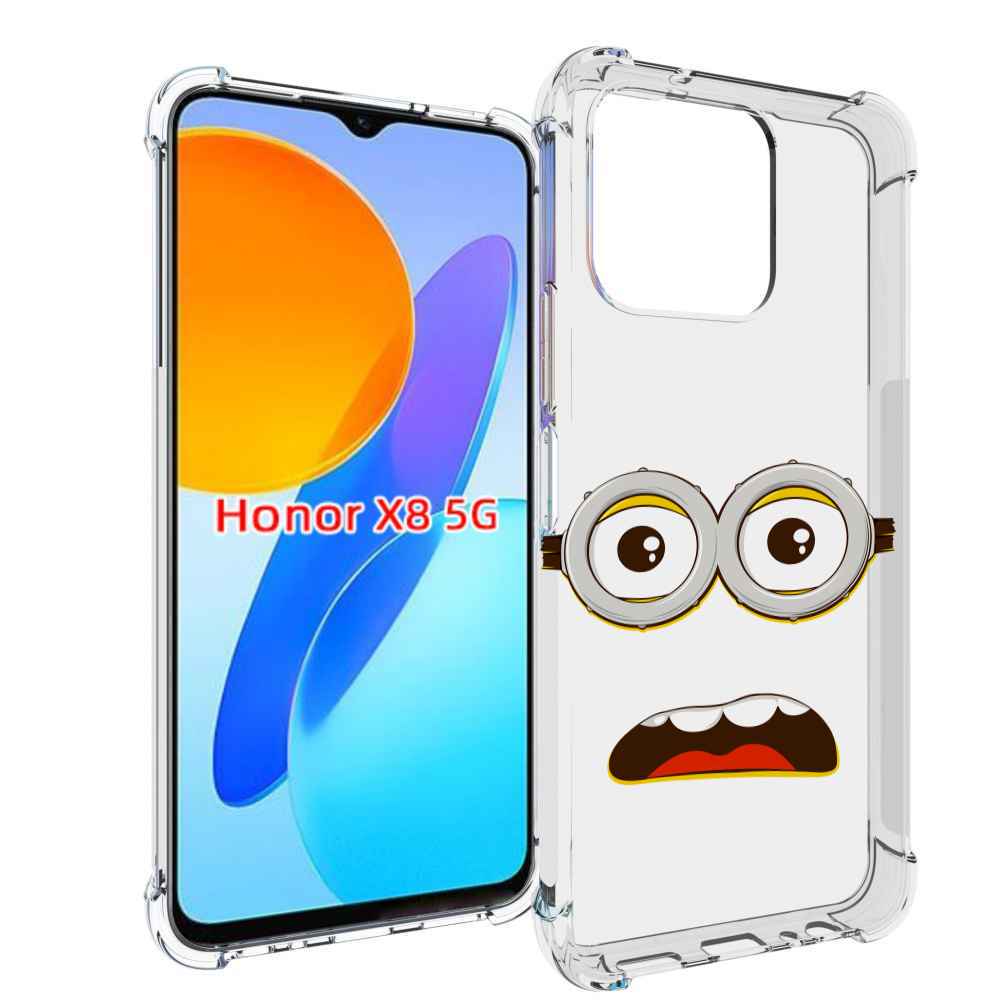 

Чехол MyPads лицо-миньона для Honor X8 5G, Прозрачный, Tocco