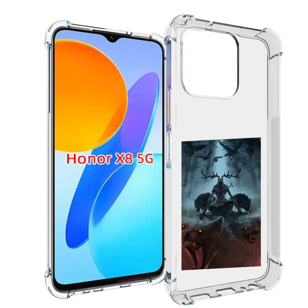 

Чехол MyPads лось демон для Honor X8 5G, Прозрачный, Tocco