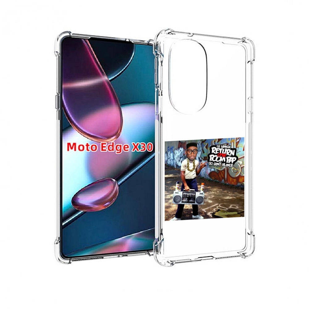 

Чехол MyPads 50 Cent & DJ Lennox - Return Of The Boom Bap для Motorola Moto Edge X30, Прозрачный, Tocco