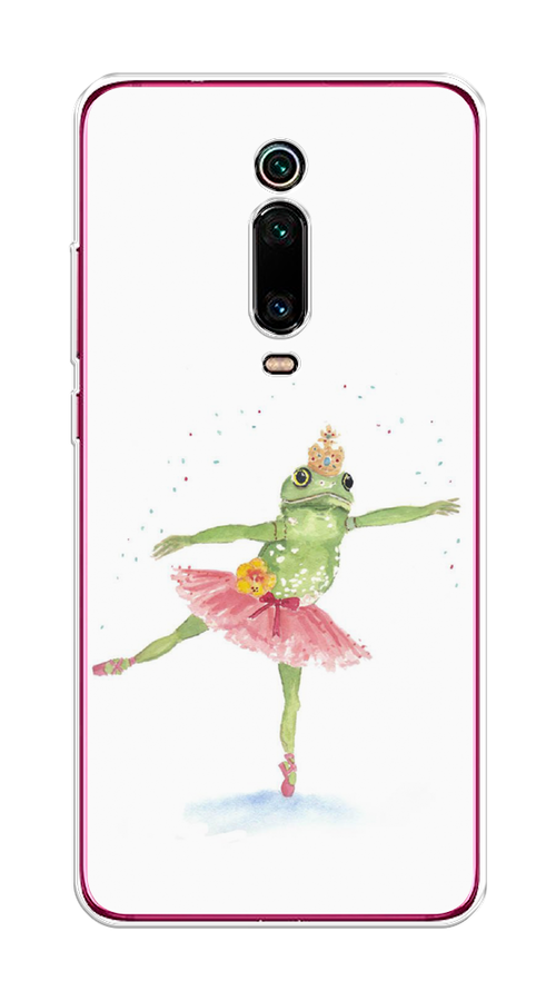 

Чехол на Xiaomi Mi 9T"Лягушка-балерина", Зеленый, 35750-4
