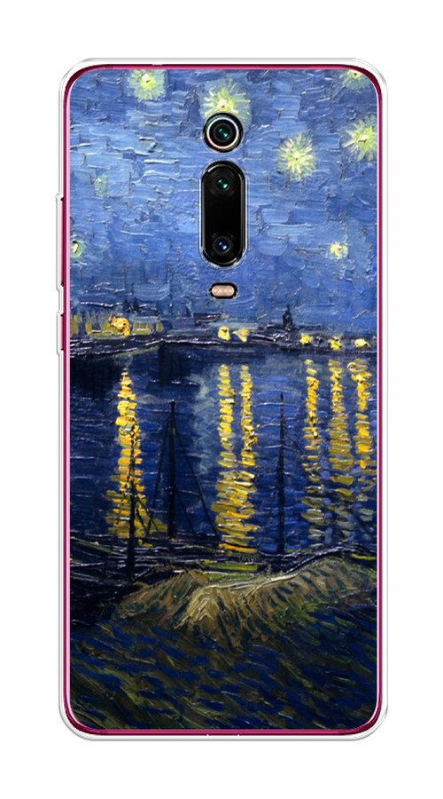 

Чехол на Xiaomi Mi 9T"Звездная ночь над Роной", Синий;желтый, 35750-4