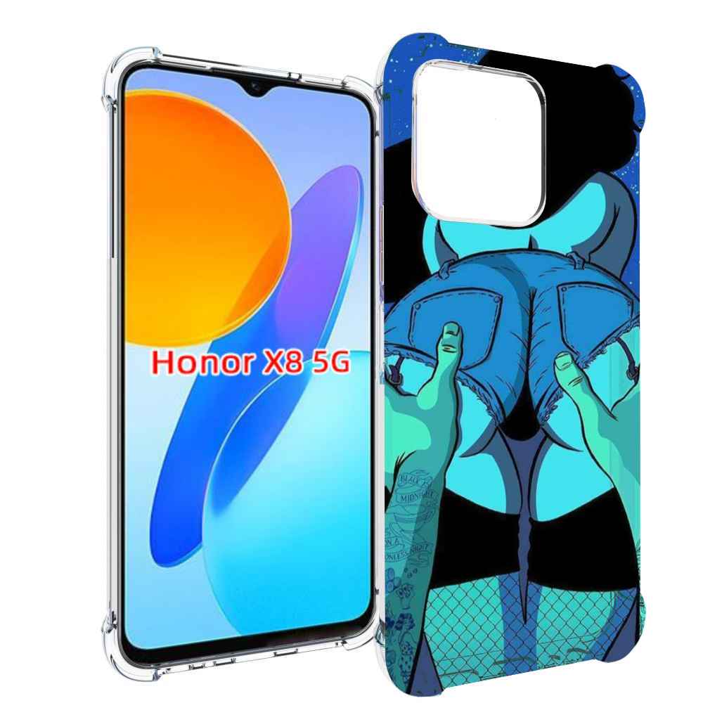 

Чехол MyPads любитель потрогать для Honor X8 5G, Прозрачный, Tocco