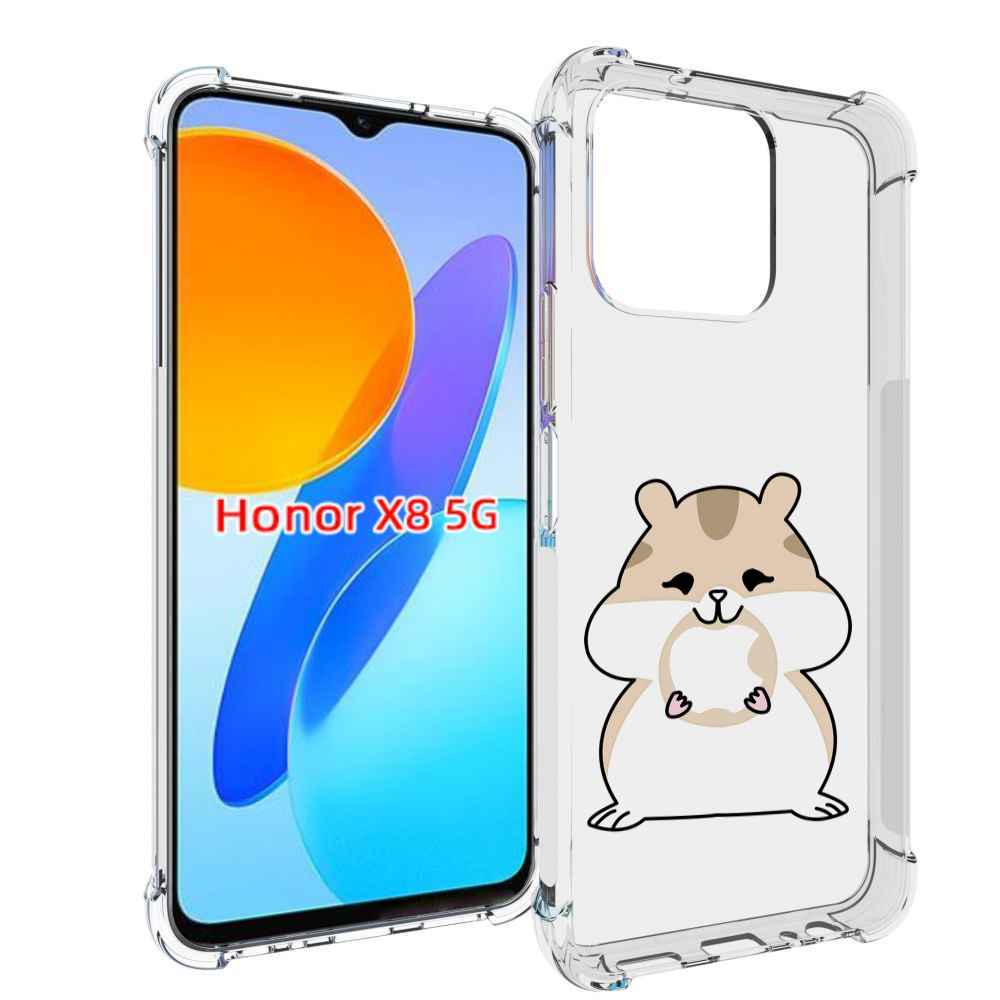 

Чехол MyPads любитель-яблок детский для Honor X8 5G, Прозрачный, Tocco