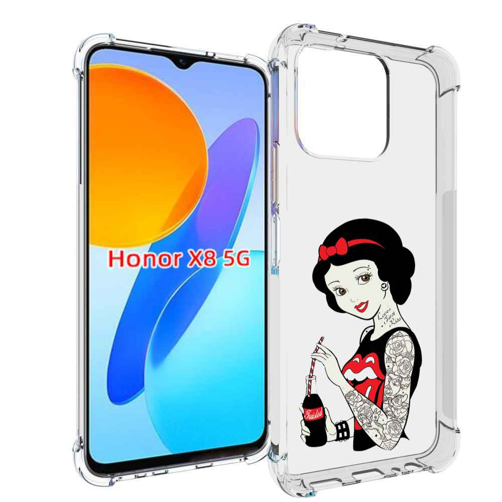 

Чехол MyPads любительница-колы женский для Honor X8 5G, Прозрачный, Tocco