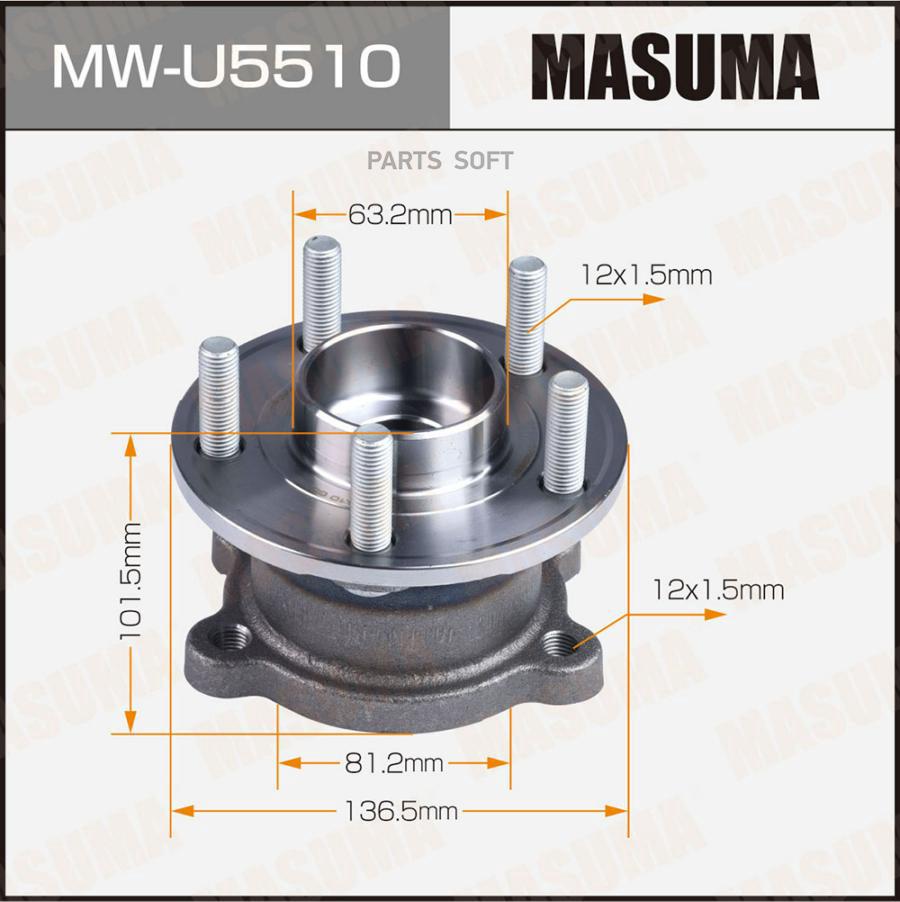 

Узел Ступичный Fоrd Кugа 13- MASUMA mwu5510