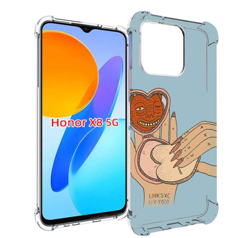 

Чехол MyPads макияж картинка женский для Honor X8 5G, Прозрачный, Tocco