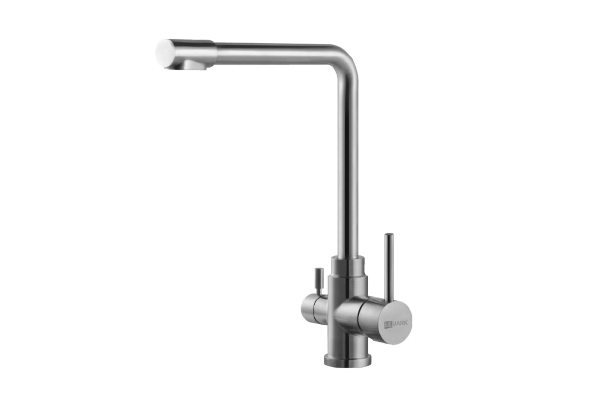 

Смеситель для кухни LeMark EXPERT LM5060S с подключением к фильтру, Серебристый