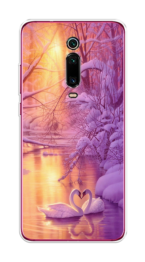 

Чехол на Xiaomi Mi 9T"Зима 1", Фиолетовый;желтый, 35750-2