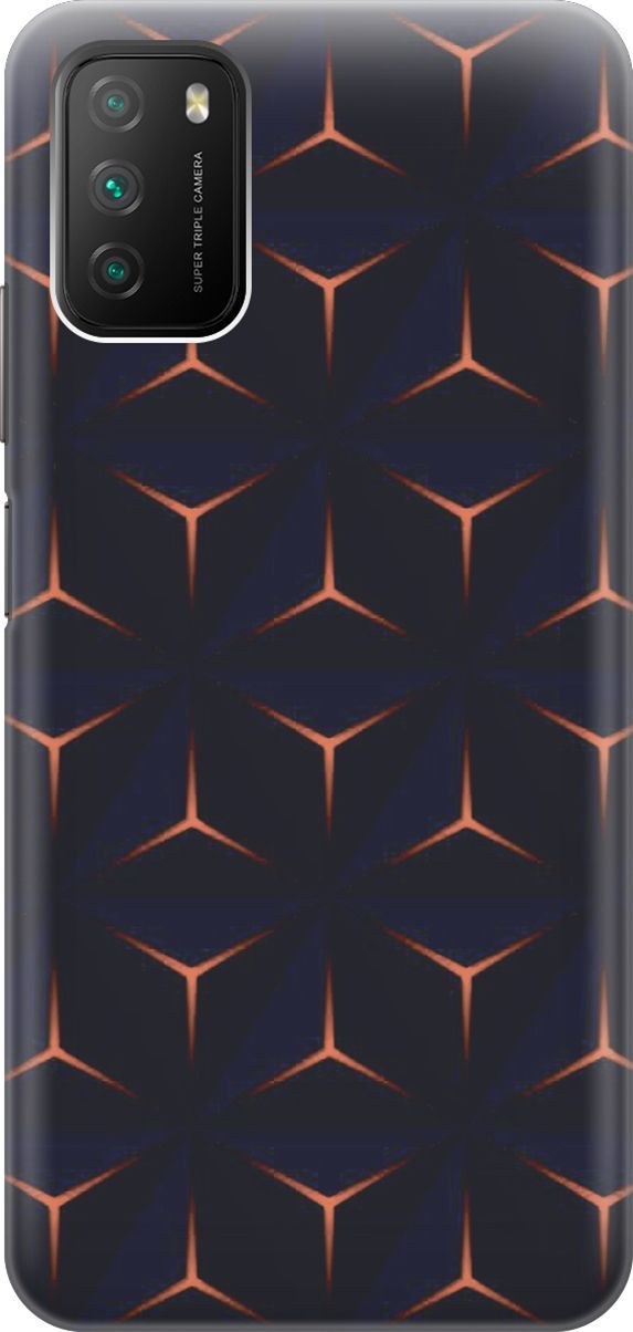 

Чехол на Xiaomi Redmi 9T "Темные пирамиды", Оранжевый;черный, 3564
