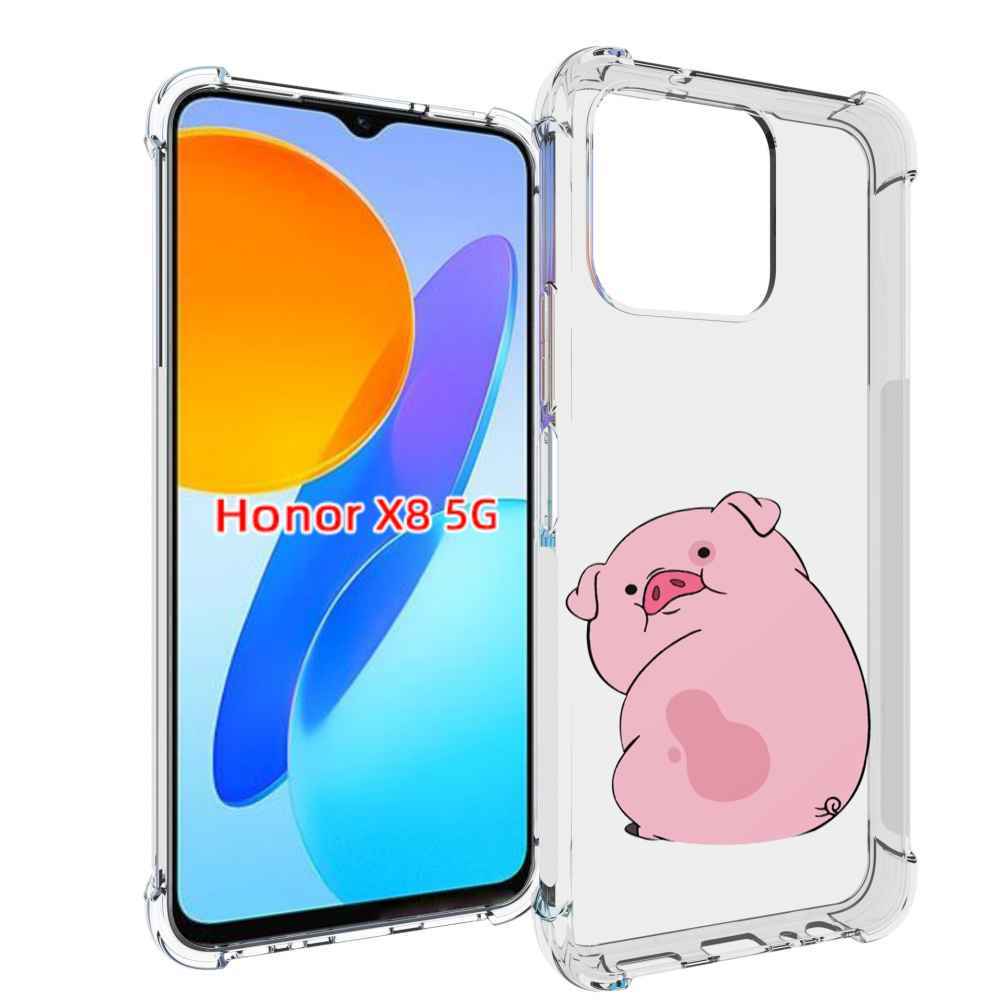 

Чехол MyPads милый-поросенок детский для Honor X8 5G, Прозрачный, Tocco