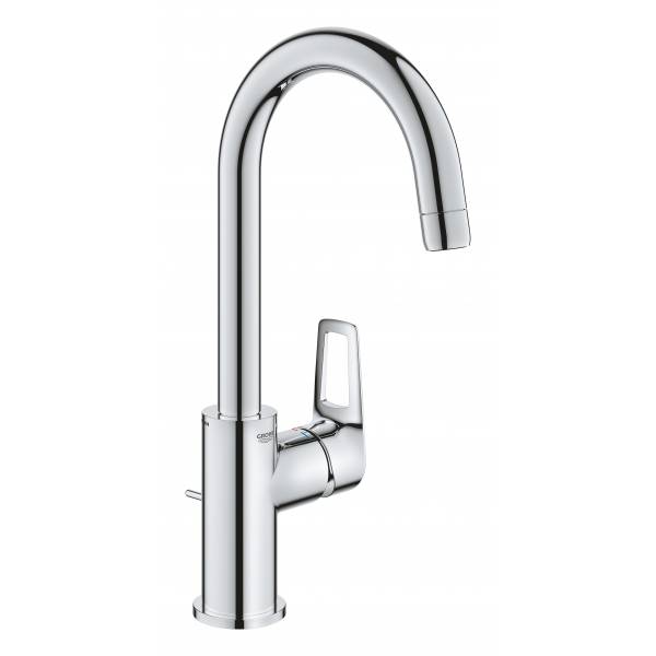 фото Смеситель для раковины grohe start loop, с донным клапаном, l-size, хром (23780001)