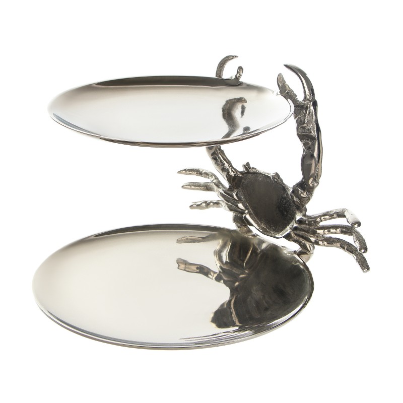 

Этажерка Universal Crab алюминий серебристая 30 х 28 х 22 см, Серебристый