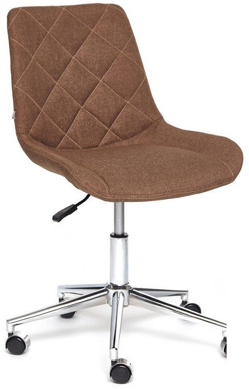 фото Кресло офисное tetchair style f25, ткань, brown