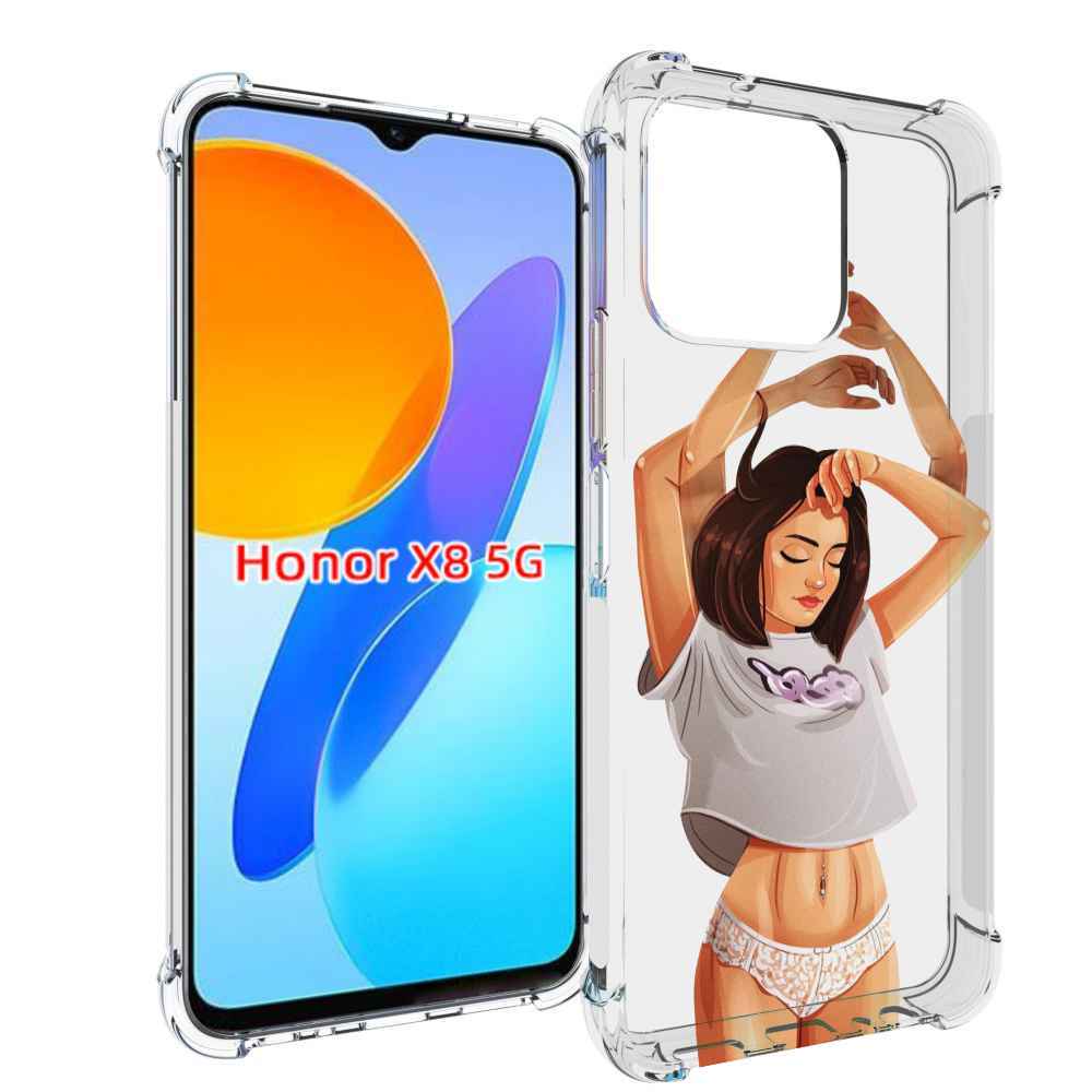 

Чехол MyPads много-рук женский для Honor X8 5G, Прозрачный, Tocco
