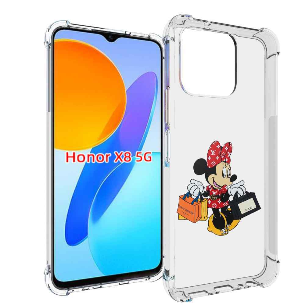 

Чехол MyPads модная-девочка-из-микки-мауса женский для Honor X8 5G, Прозрачный, Tocco