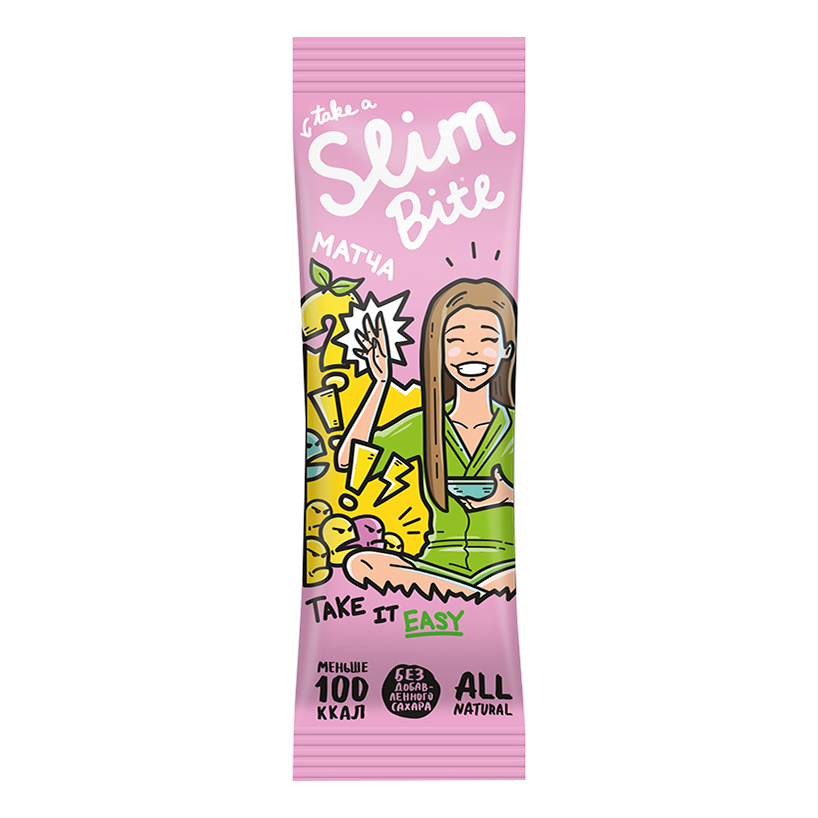 

Батончик Take a Slim Bite Фруктово-ягодный Матча 30 г