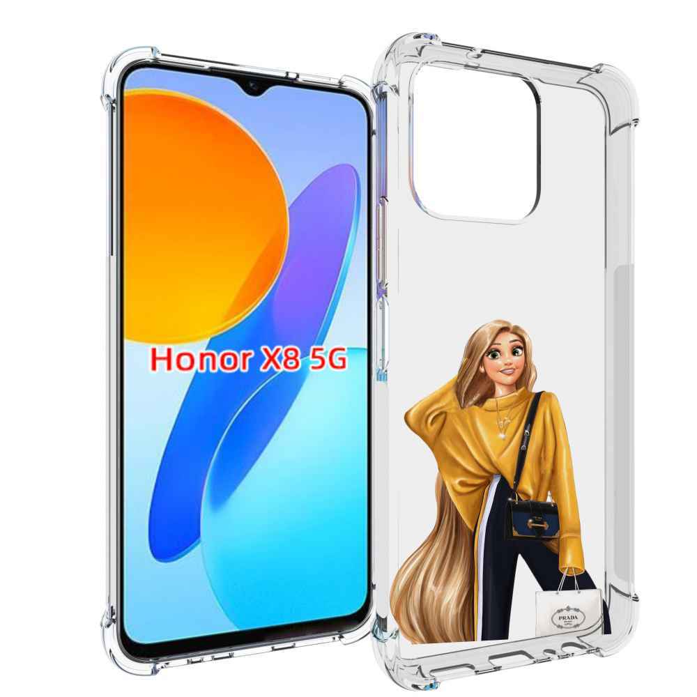 

Чехол MyPads модная-рапунсель женский для Honor X8 5G, Прозрачный, Tocco