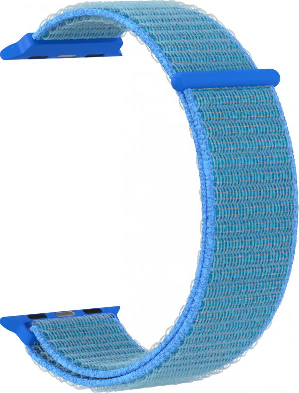 

Ремешок нейлоновый GSMIN Sport Elegy для Apple Watch Series 7 41mm 38/40 (Голубой)