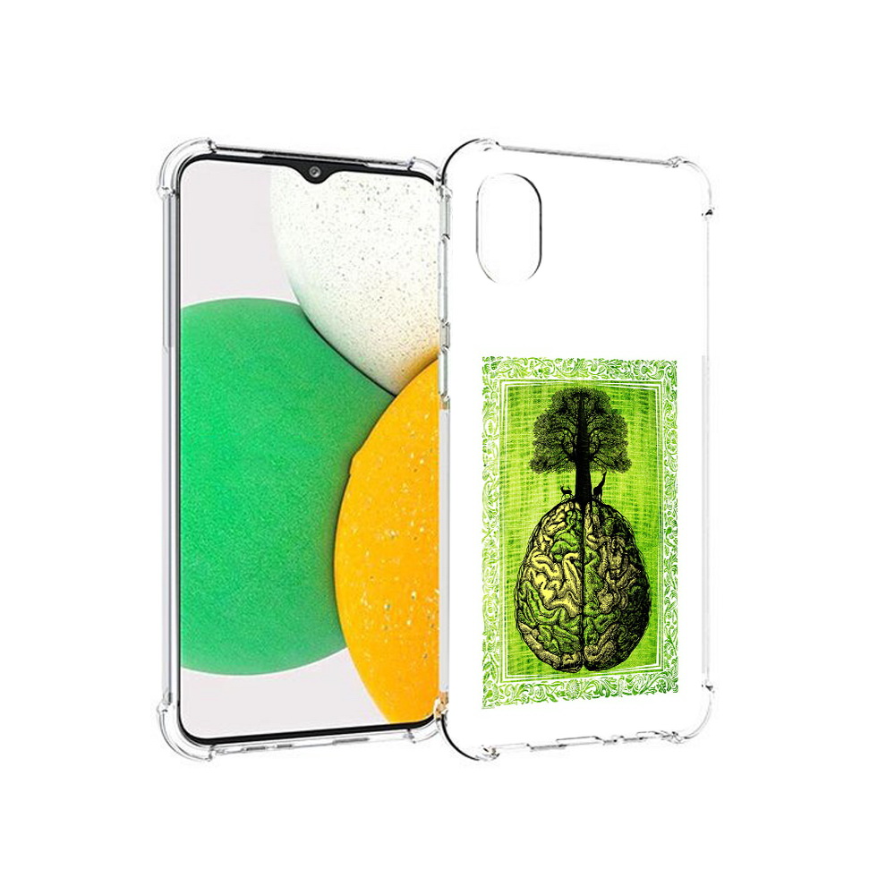 

Чехол MyPads Tocco для Samsung Galaxy A03 Core абстракция здоровый мозг (PT224480.538.211), Прозрачный, Tocco
