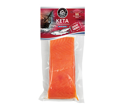 

Кета Золотая Fishка слабосоленая филе кусок 150 г