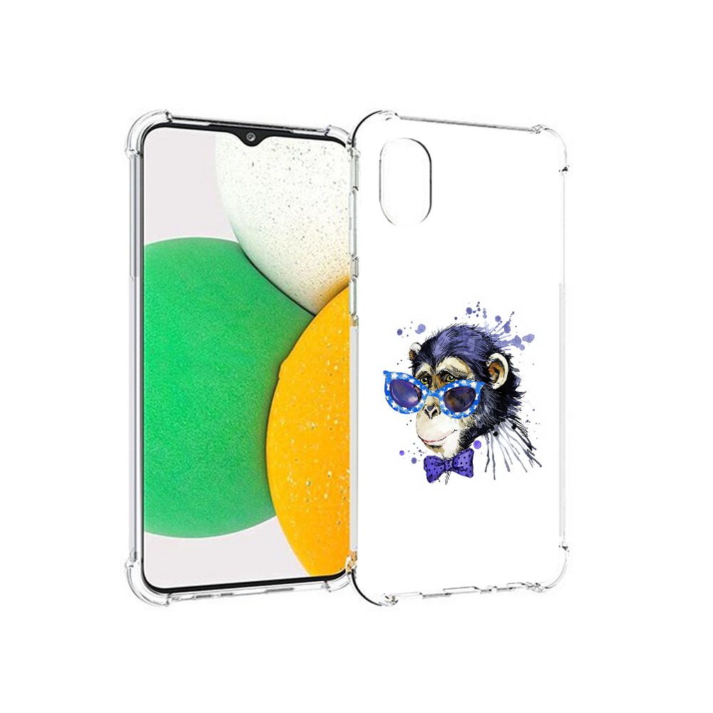 

Чехол MyPads Tocco для Samsung Galaxy A03 Core акварельная обезьяна (PT224480.538.216), Прозрачный, Tocco