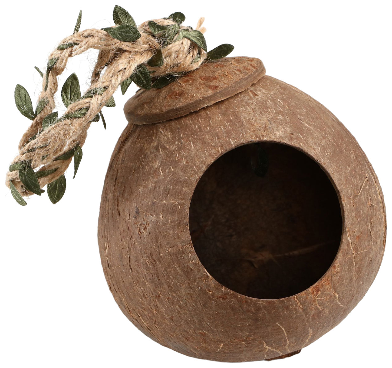 Гнездо для птиц Пижон из кокоса d 6 x 11 см