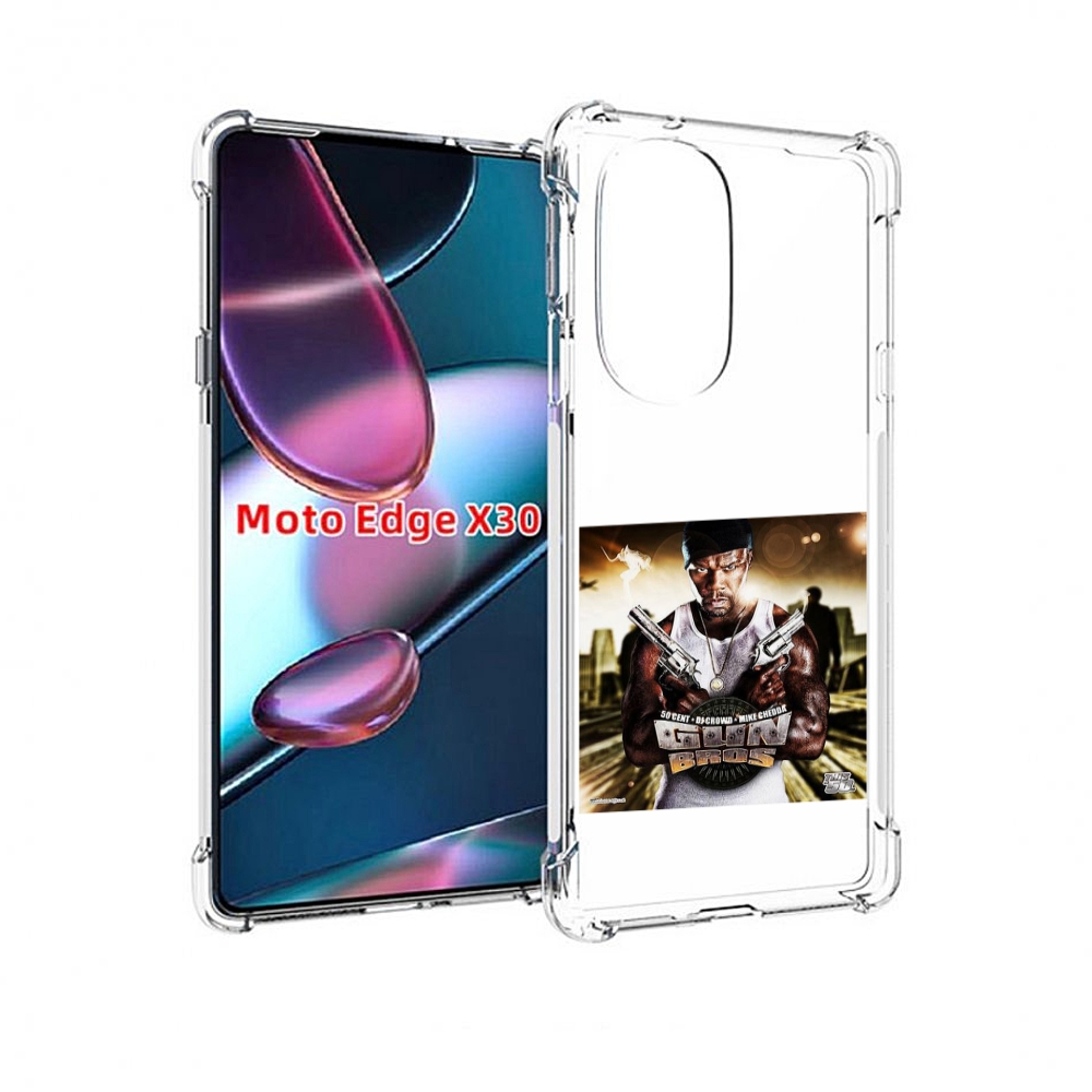

Чехол MyPads 50 Cent - Gun Bros для Motorola Moto Edge X30, Прозрачный, Tocco