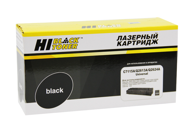 

Картридж Hi-Black (HB-C7115A/Q2613A/Q2624A) для HP LJ 1200/1300/1150, Универсальный, 2,5K