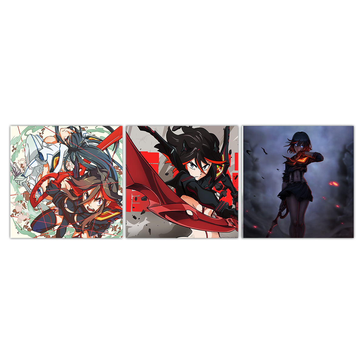 

Комплект картин Kill La Kill - убийца Акамэ 25х75 см triph-12, triph-12