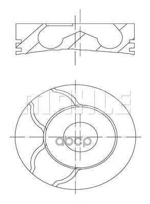 

Поршень ДВС Mahle/Knecht 0220102 Renault Megane 1.5dCi -76 2x2x2.5 +0.50 01- d-26х60, 0220102