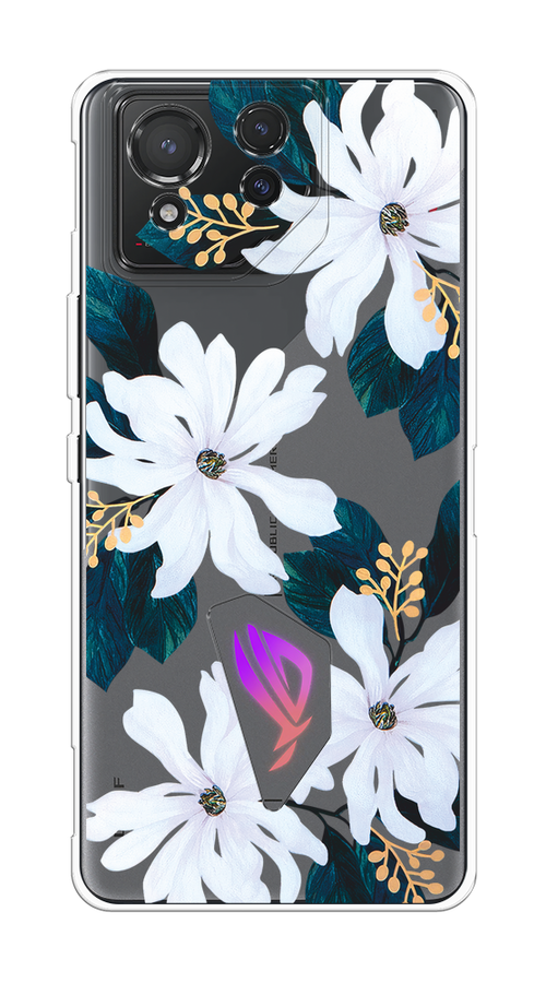 

Чехол на Asus ROG Phone 8 "Delilah Flower", Зеленый;белый, 45150-1