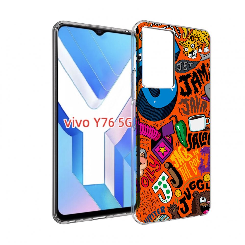 

Чехол Mypads Funky-Decor Для Vivo Y76 5G, Прозрачный, Tocco
