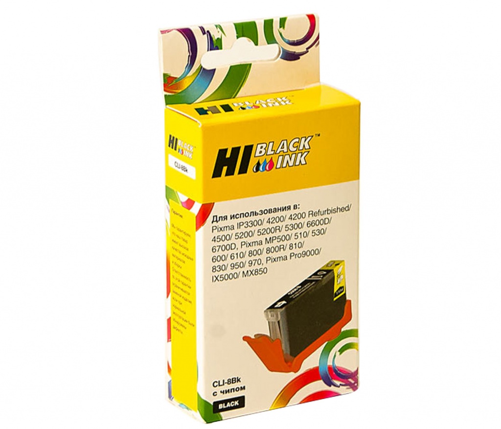 

Картридж Hi-Black (HB-CLI-8Bk) для Canon PIXMA iP4200/iP6600D/MP500, Bk