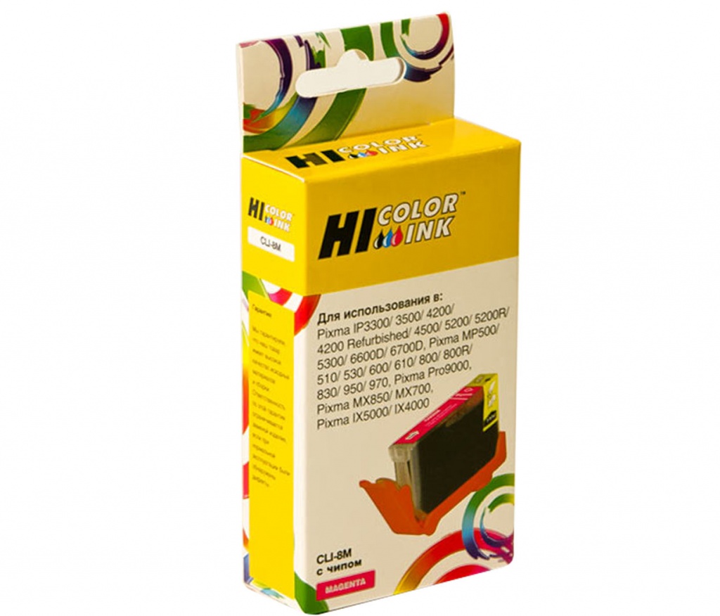 

Картридж Hi-Black (HB-CLI-8M) для Canon PIXMA iP4200/iP6600D/MP500, M