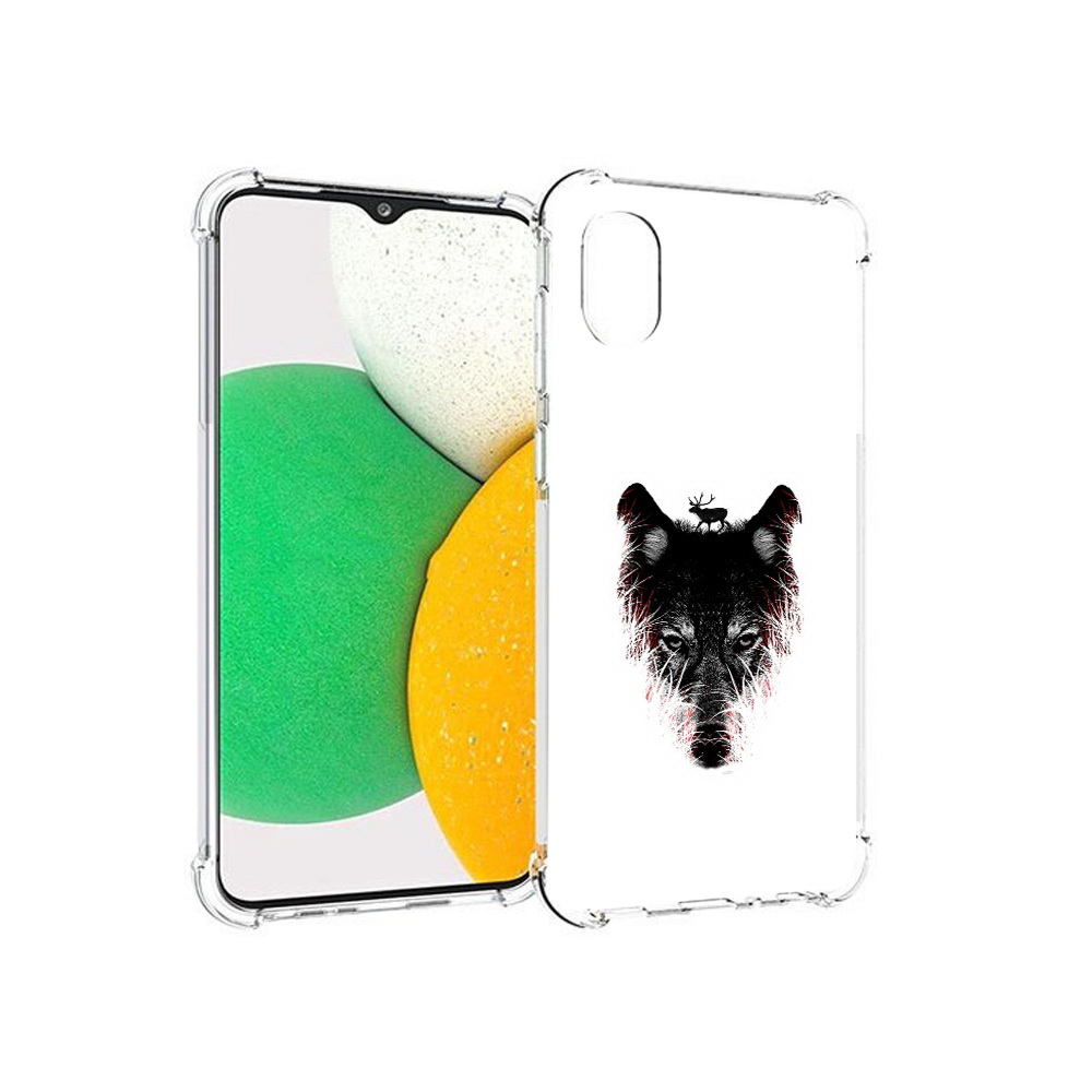 

Чехол MyPads Tocco для Samsung Galaxy A03 Core волк в траве (PT224480.538.267), Прозрачный, Tocco