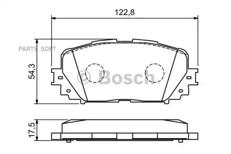 

Тормозные колодки Bosch передние дисковые Premium 1 986494196