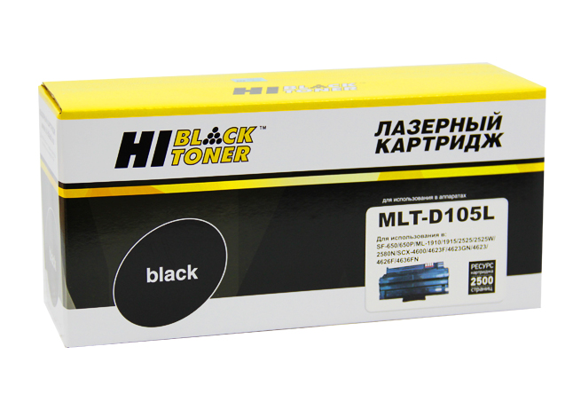 

Картридж Hi-Black (HB-MLT-D105L) для Samsung ML-1910/1915/2525/2525W/2580N/SCX4600, 2,5K