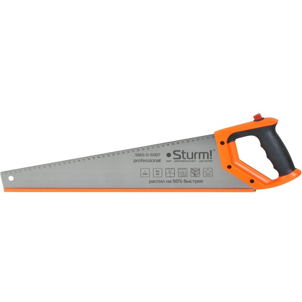 Sturm Ножовка по дереву Sturm 1060-11-5007, 500 мм, 7-8 зубцов на дюйм