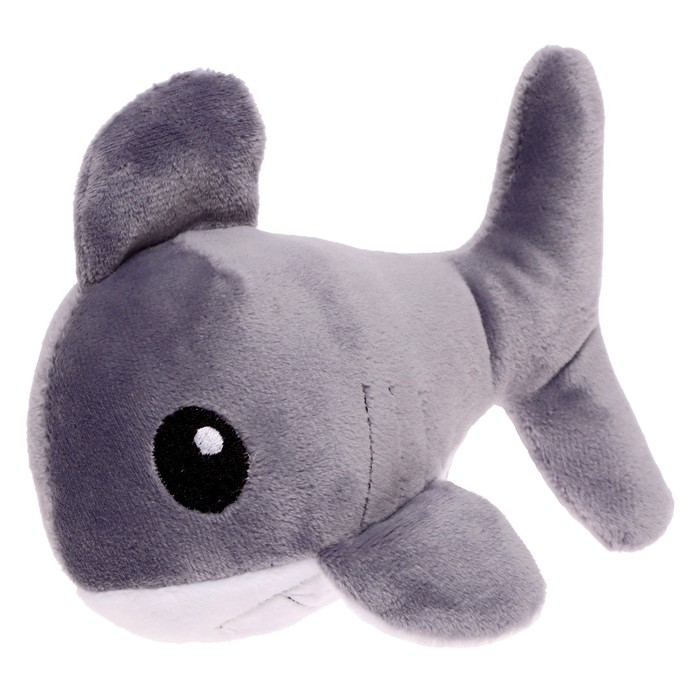 фото Мягкая игрушка «акулёнок», цвет серый, 15 см прима тойс