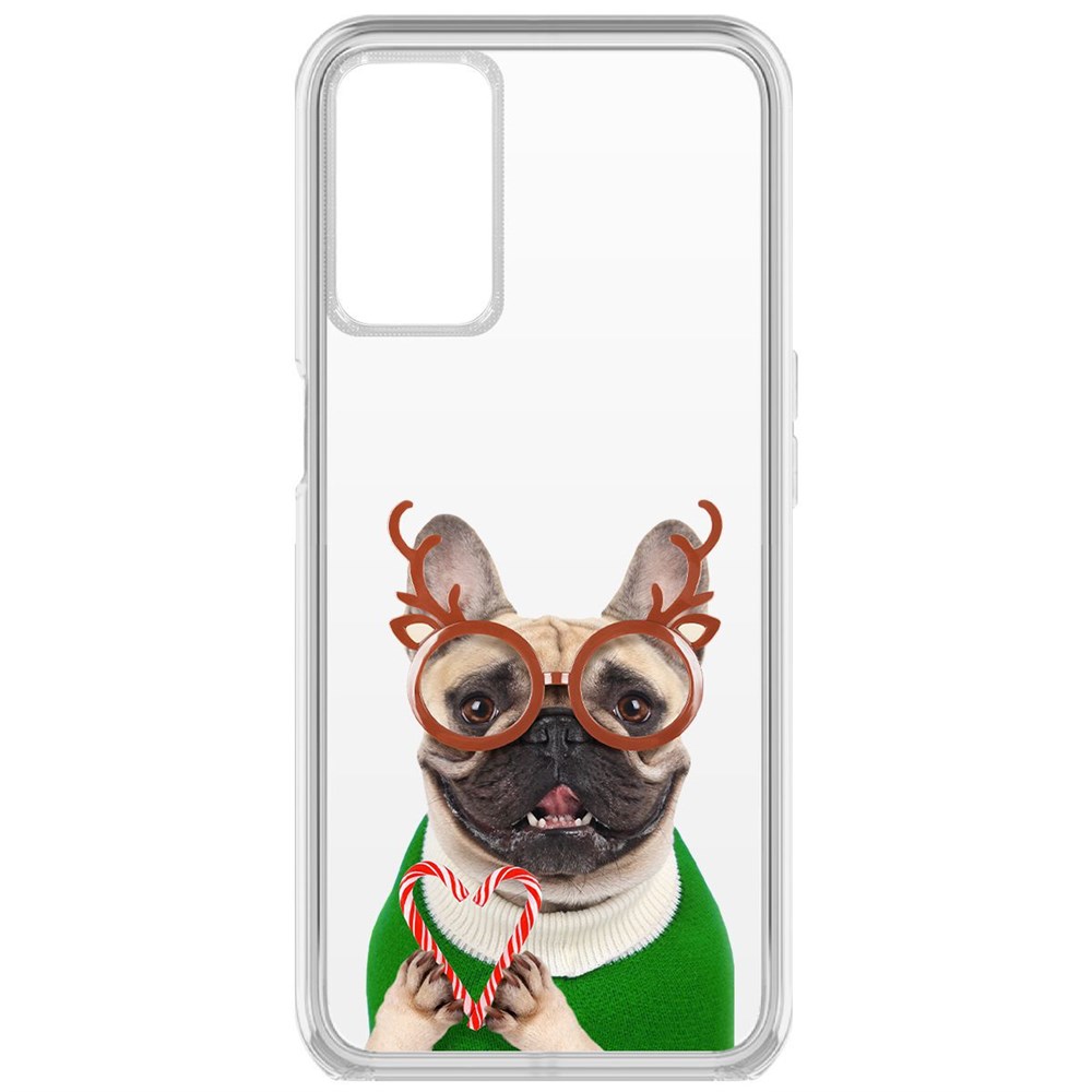 Чехол-накладка Новогодний француз для Oppo A55