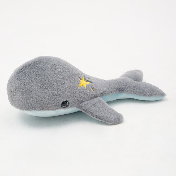 фото Мягкая игрушка «кит», цвет серый, 50 см прима тойс