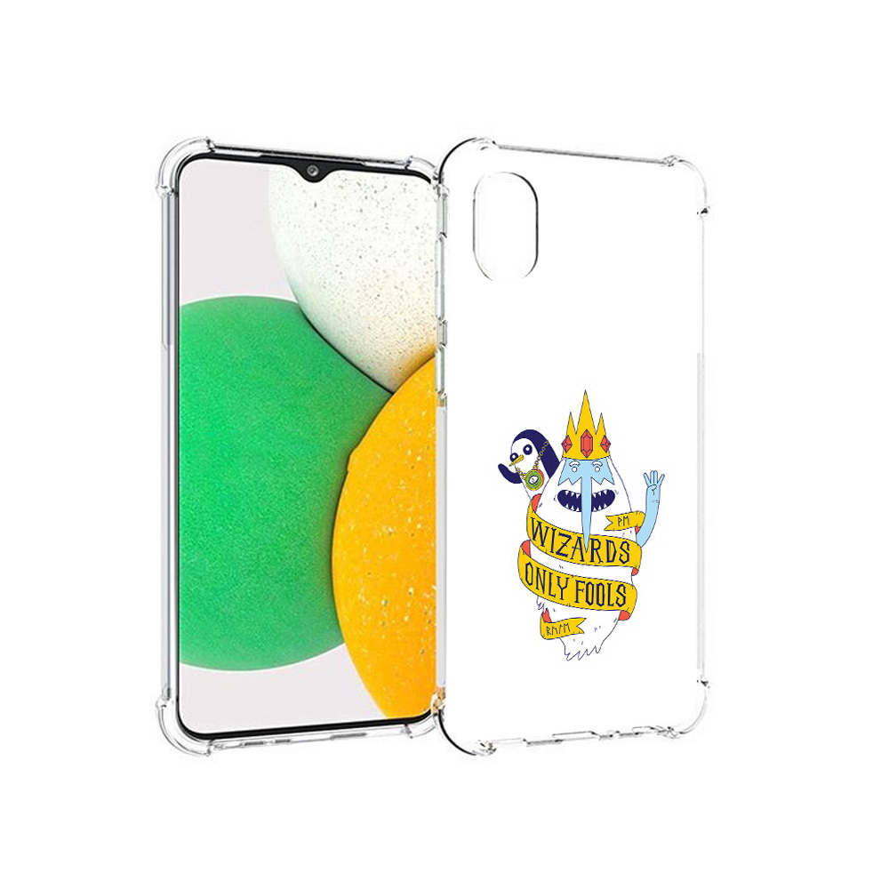 

Чехол MyPads Tocco для Samsung Galaxy A03 Core время приключений снежный король, Прозрачный, Tocco