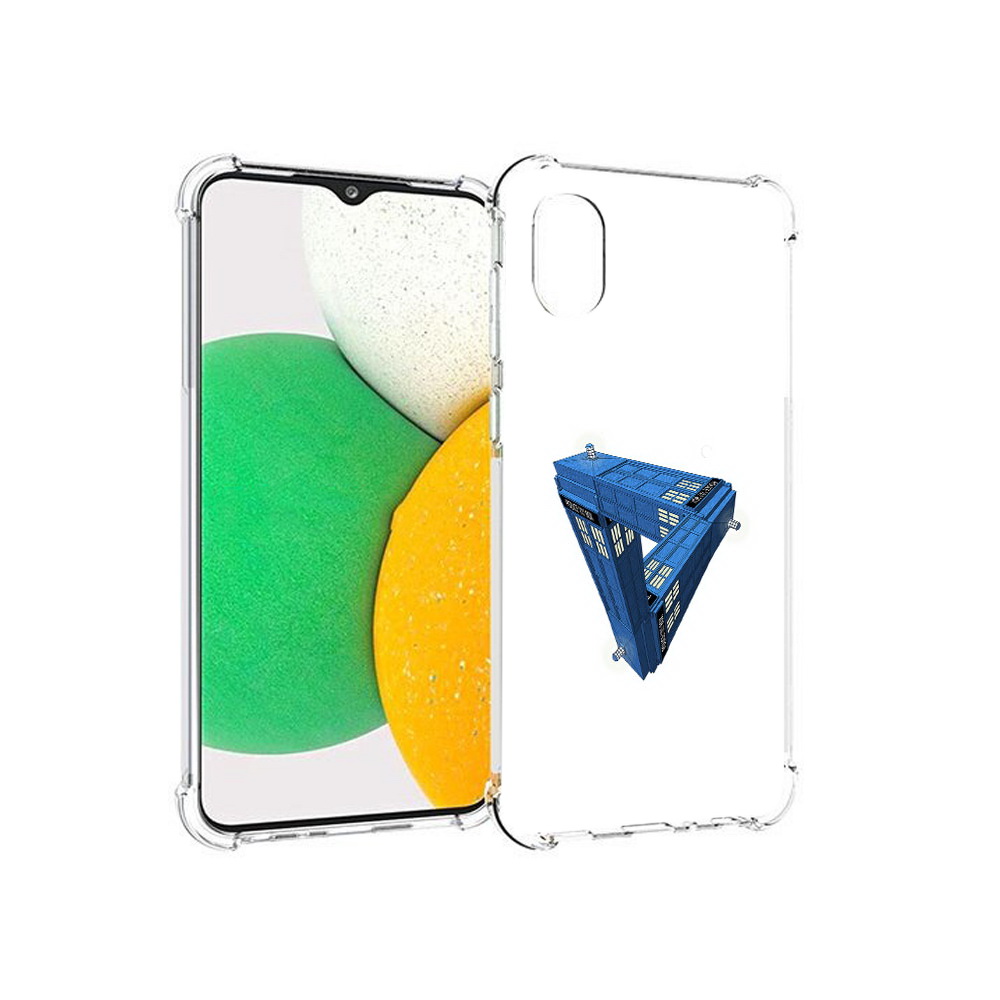 

Чехол MyPads Tocco для Samsung Galaxy A03 Core головолока абстракция (PT224480.538.291), Прозрачный, Tocco