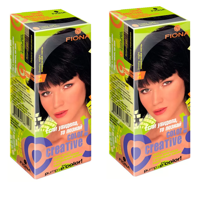 

Краска для волос Fiona Creative color тон 3.1 Морозная ночь 2 уп