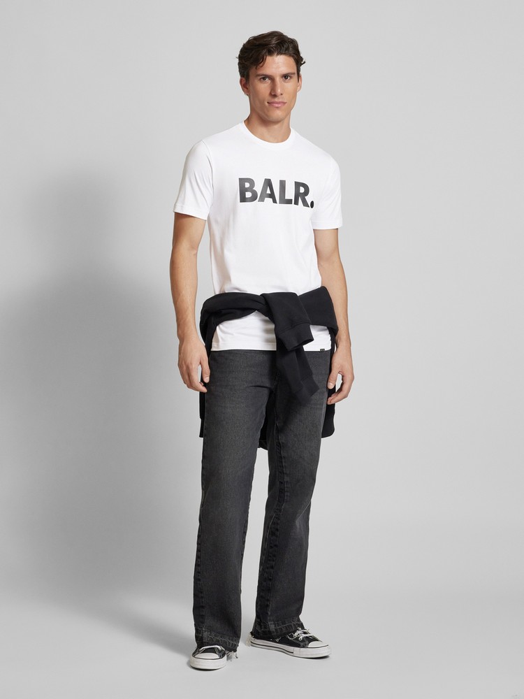 

Футболка мужская BALR B1112.1048 белая M, Белый, B1112.1048
