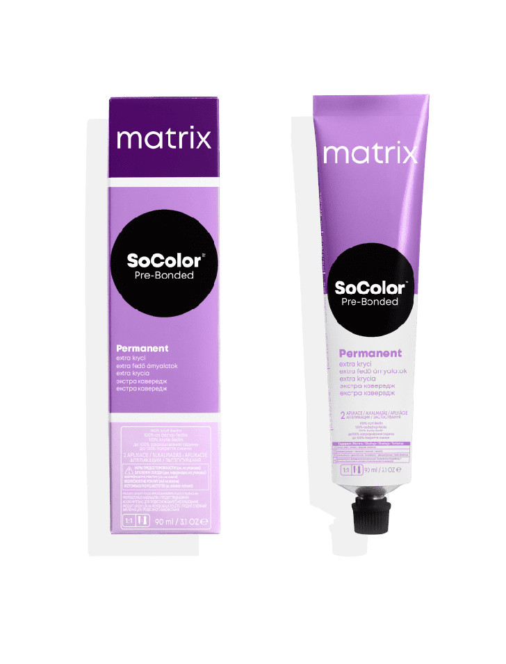 фото Стойкая краска matrix socolor pre-bonded 506n темный блондин 90 мл