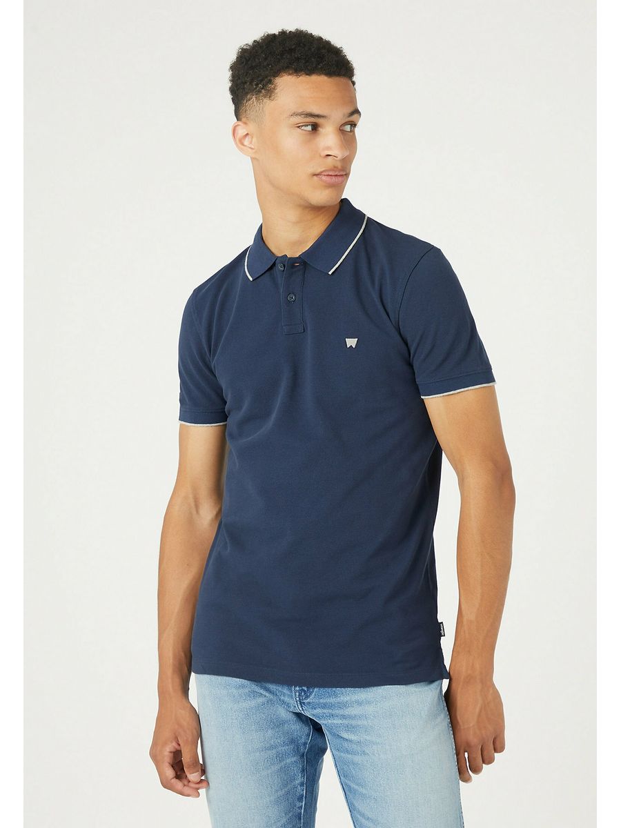 

Футболка мужская Wrangler WR122P01T синяя M, Синий, WR122P01T